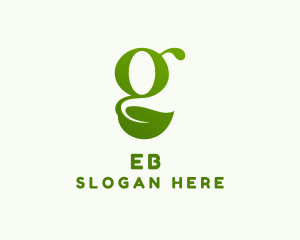 Vegetarian - Eco Plant Letter G logo design