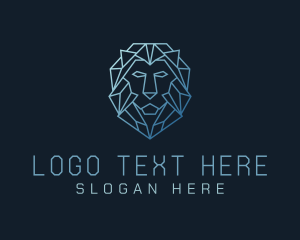 Predator - Geometric Lion Business logo design