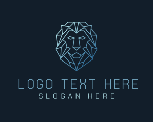 Geometric Lion Business Logo