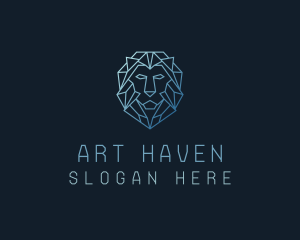 Geometric Lion Business logo design