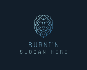 Geometric Lion Business logo design