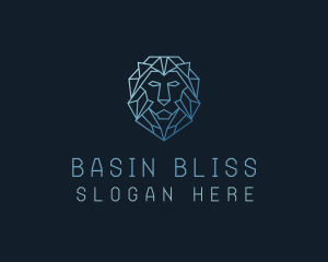 Geometric Lion Business logo design