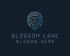 Geometric Lion Business logo design