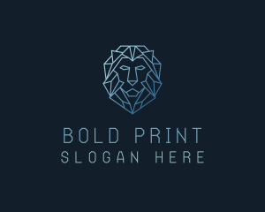 Geometric Lion Business logo design