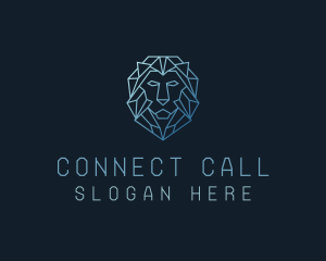 Geometric Lion Business logo design