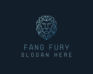 Geometric Lion Business logo design