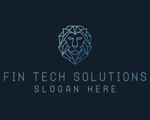 Geometric Lion Business logo design