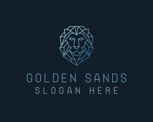 Geometric Lion Business logo design