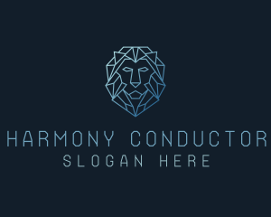 Geometric Lion Business logo design