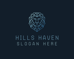 Geometric Lion Business logo design