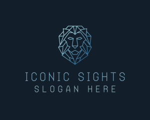 Geometric Lion Business logo design