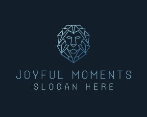 Geometric Lion Business logo design