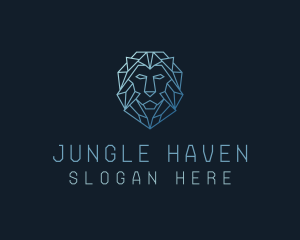 Geometric Lion Business logo design