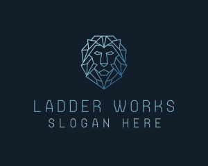 Geometric Lion Business logo design