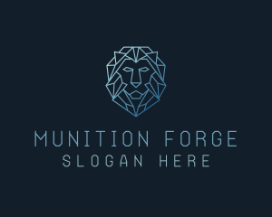 Geometric Lion Business logo design