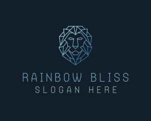 Geometric Lion Business logo design