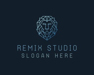 Geometric Lion Business logo design