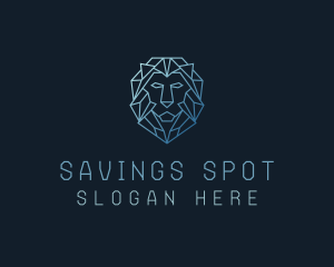 Geometric Lion Business logo design