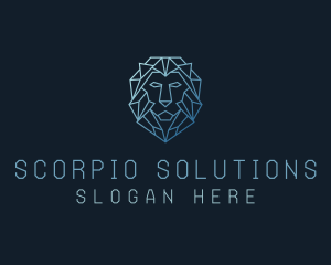 Geometric Lion Business logo design