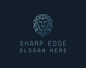 Geometric Lion Business logo design