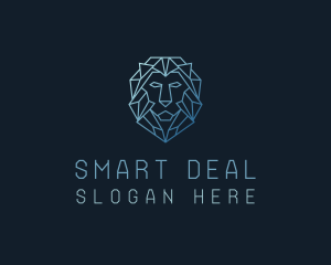 Geometric Lion Business logo design