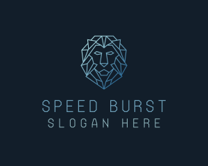 Geometric Lion Business logo design