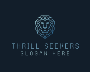 Geometric Lion Business logo design