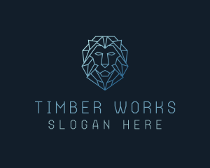 Geometric Lion Business logo design