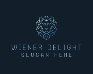 Geometric Lion Business logo design