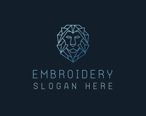 Geometric Lion Business logo design