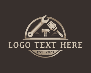 Tools - Carpenter Renovation Tools logo design