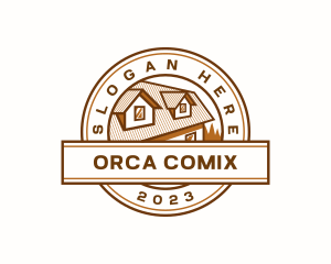 Roofing House Construction Logo