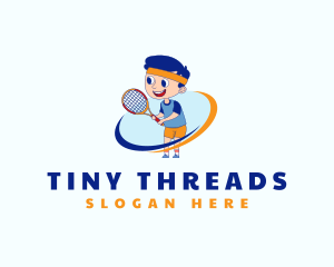 Kid Tennis Sports logo design