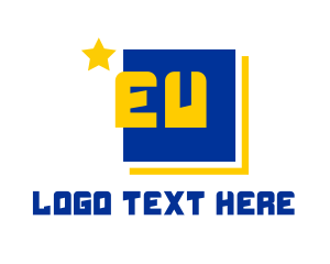 Politician - Star Monogram E & U logo design