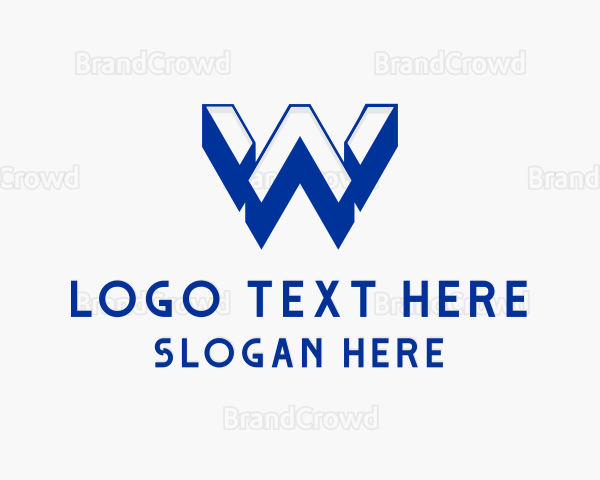 Startup 3D Letter W Logo