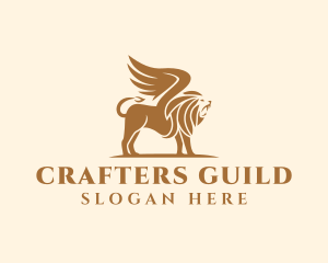 Guild - Wing Griffin Lion logo design