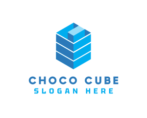 Cube Letter C Building logo design