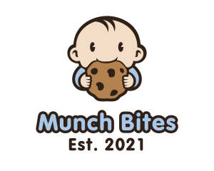 Munch - Child Cookie Treat logo design