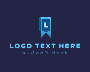 Mobile - Phone Ribbon Gadget logo design