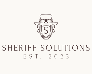 Sheriff - Sheriff Cowboy Hat logo design