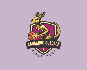 Athletic Volleyball Kangaroo logo design