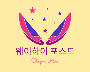 Pixie Fairy Magic Wings logo design