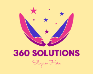 Pixie Fairy Magic Wings logo design