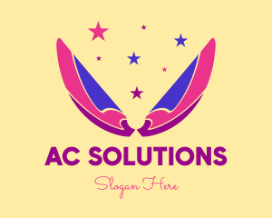 Pixie Fairy Magic Wings logo design