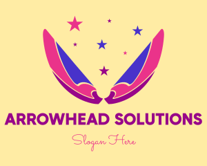 Pixie Fairy Magic Wings logo design