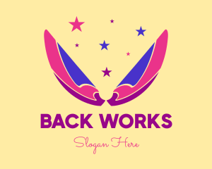 Pixie Fairy Magic Wings logo design