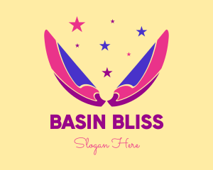 Pixie Fairy Magic Wings logo design