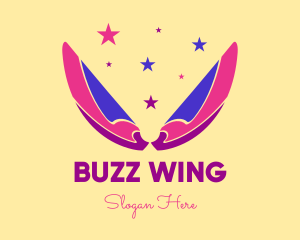 Pixie Fairy Magic Wings logo design