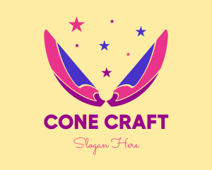 Pixie Fairy Magic Wings logo design