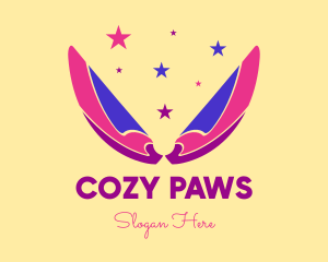 Pixie Fairy Magic Wings logo design